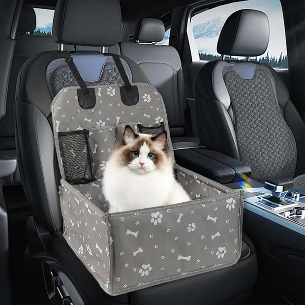 Foldable Dog Car Seat Cover & Hammock – Travel Carrier for Pets