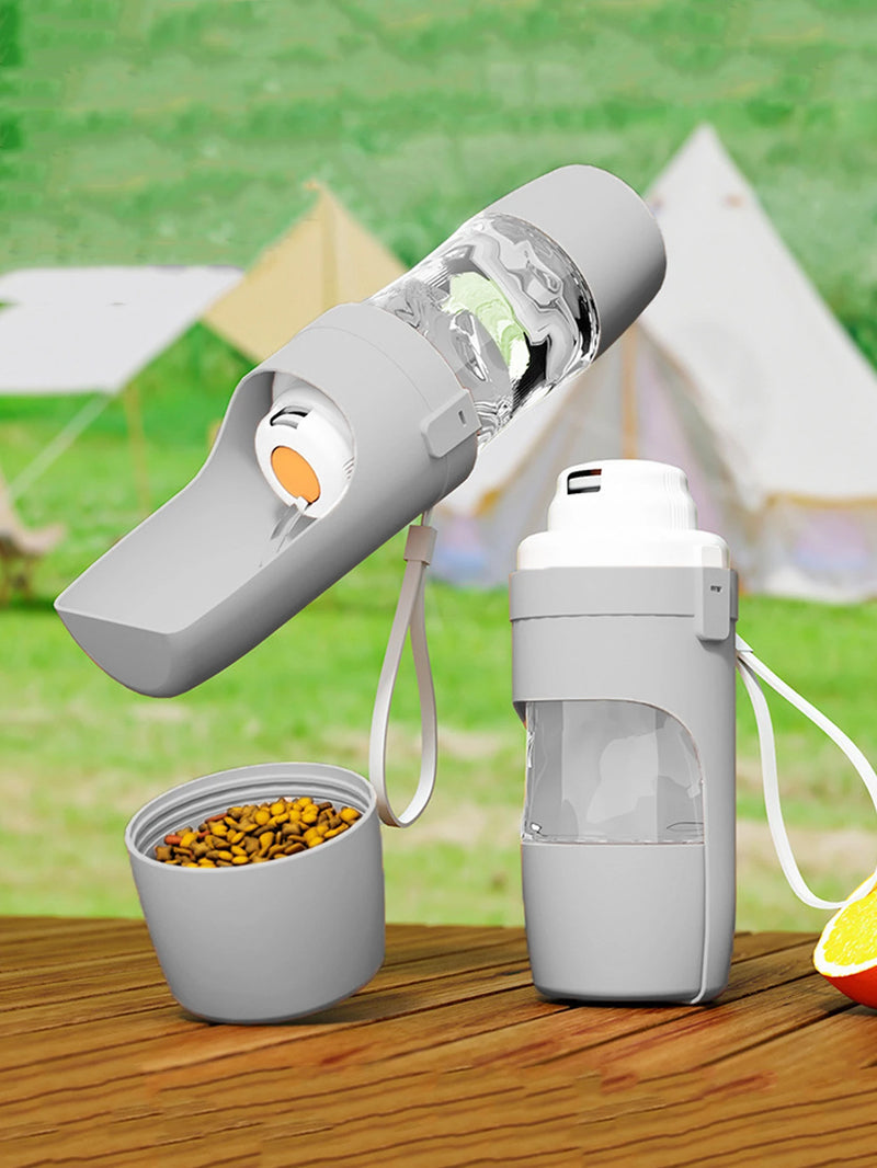 Load image into Gallery viewer, Portable Dog Cat Water Bottle with Storage Food and Water Container for Puppy Pets Dogs Feeder Bowl Outdoor Travel Pet Supplies
