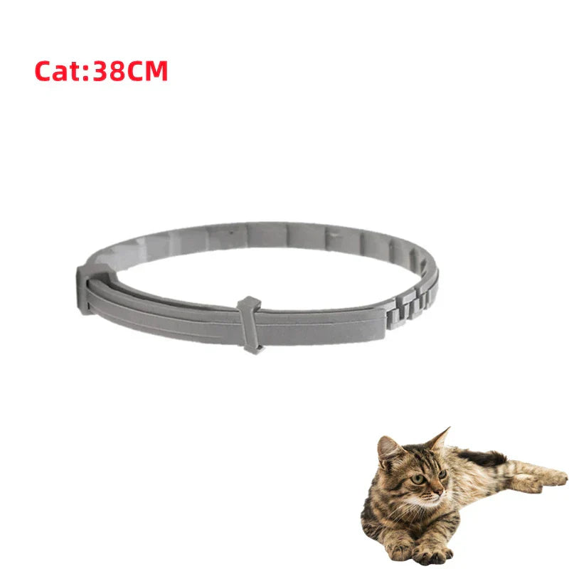 Load image into Gallery viewer, FleaGuard Retractable Pet Collar for cats, 38CM size, effective flea protection.
