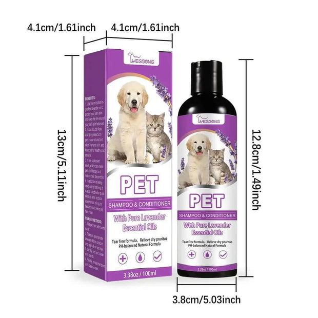 Pet Hair Softening Shampoo Pet Shower Gel Removing Mites