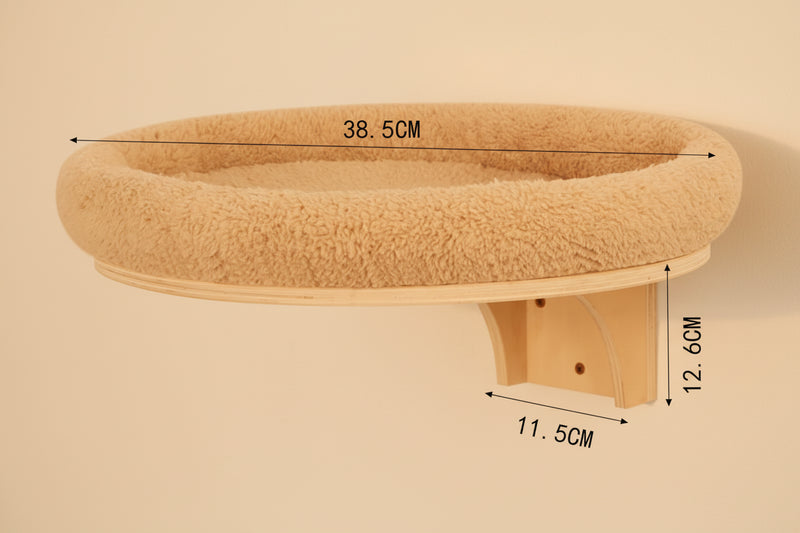 Load image into Gallery viewer, Wall Mounted Wooden Cat Space Bed

