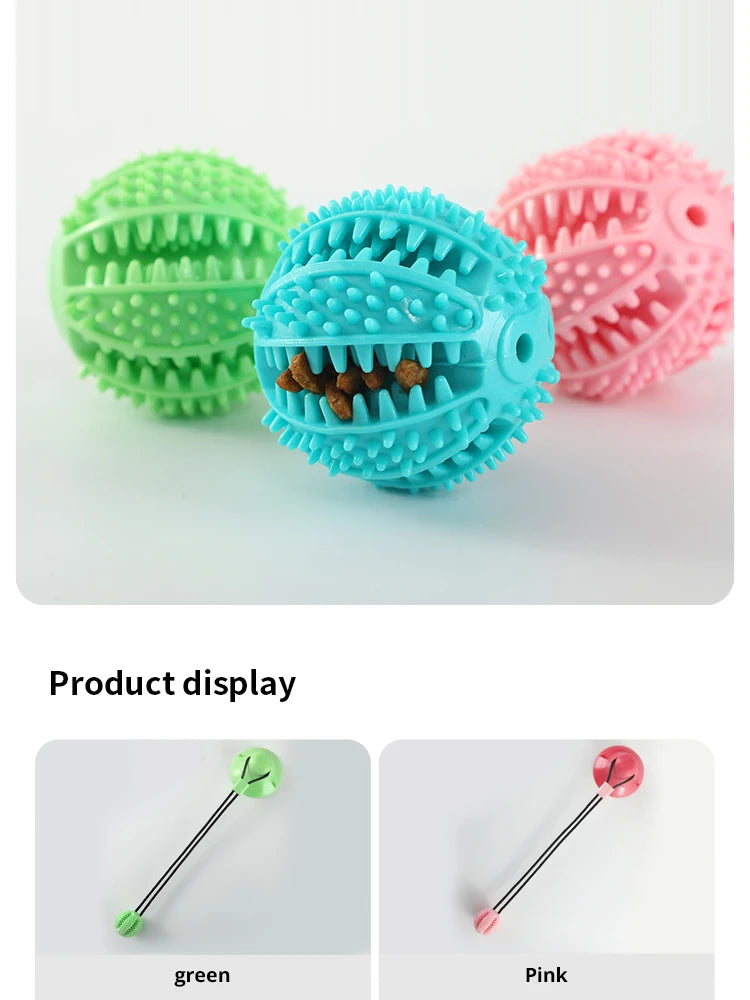 Load image into Gallery viewer, Interactive Suction Cup Dog Toy with Sound and Treat Dispensing - Durable Rubber Ball for Training and Tug-of-War Fun

