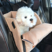 Nonslip Pet Travel Booster Seat for comfortable pet car travel.